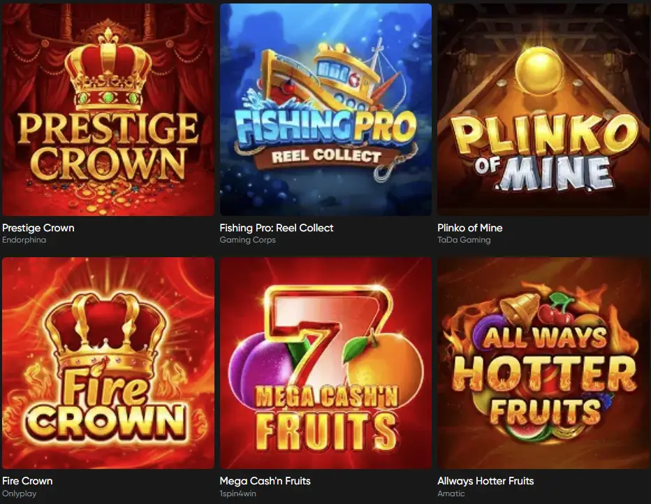 Free Play Slots at Granawin Casino