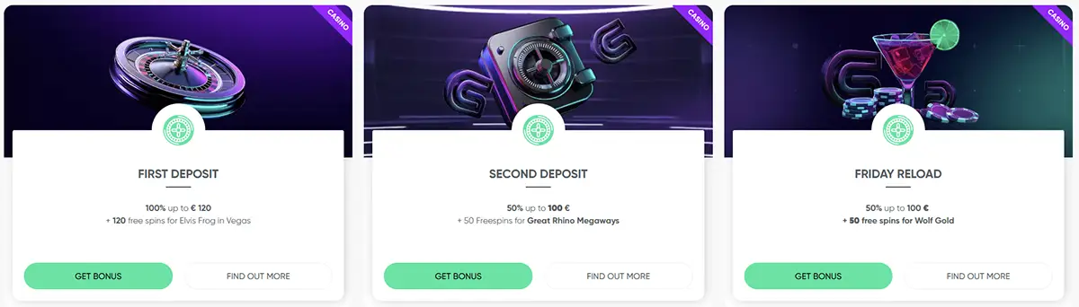 Bonus sans dépôt au casino Granawin